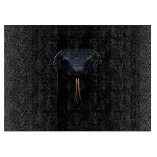 À Découper Planche Black 4 Luxe Glass Black Mamba (Devant)