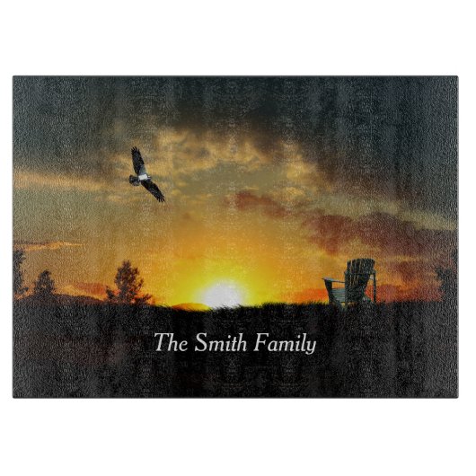 À Découper Planche de coupage de prairie grassy jaune (Devant)