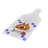 À Découper Planche de coupe en verre Chat Poisson Meow (Coin)