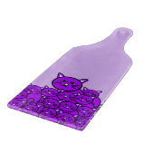 À Découper Planche de coupe en verre Chat Purple Meow (Coin)
