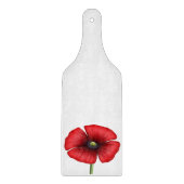 À Découper Planche de coupe en verre de pagaie rouge (Devant)