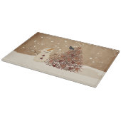 À Découper Planche de coupe en verre des Bénédictions d'hiver (Coin)