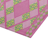 À Découper Planche de coupe en verre : Pink Primroses Polkas  (Coin)