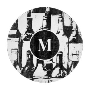 À Découper Planche de coupe en verre pour les amateurs de vin