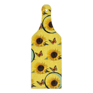 À Découper Planche de coupe en verre Tournesol
