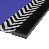 À Découper Planche de coupe en verre trempé bleu profond (Coin)