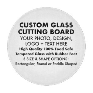 À Découper Planche de coupe en verre trempé sur mesure - 12" 