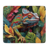 À Découper Planche de coupe personnalisée Lizard Leaves & Col (Devant)