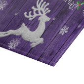 À Découper Planche de découpe de rennes de Noël violet rustiq (Coin)
