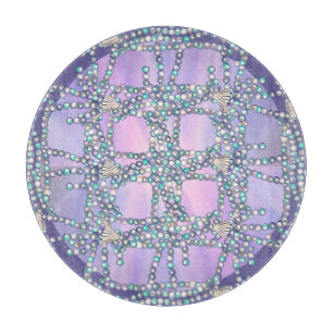 À Découper Planche de découpe de sirène d'océan violet