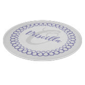 À Découper Planche de découpe Monogramme circulaire violet (Coin)