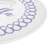 À Découper Planche de découpe Monogramme circulaire violet (Coin)