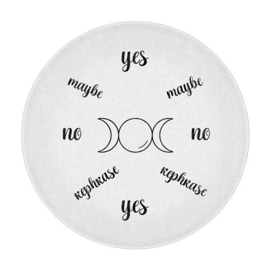 À Découper planche de pendule triple lune || divination (Devant)