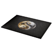 À Découper Planche de verre Black 4 Luxe Harmony Yin Yang (Coin)