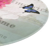 À Découper Planche Décorative En Verre D'Hydrangée Rose (Coin)