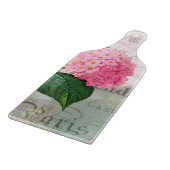 À Découper Planche Décorative En Verre D'Hydrangée Rose (Coin)