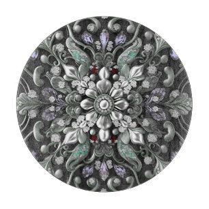 À Découper Planche décorative violette argentée