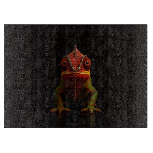 À Découper Planche en verre Black 4 Luxe Caméléon panthère (Devant)