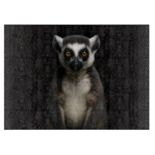 À Découper Planche en verre Black 4 Luxe Gentle Lemur