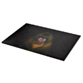 À Découper Planche en verre Mandrill Singe Black 4 Luxe (Coin)