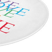 À Découper PLANCHE LOVE 12" Table ronde de coupe en verre (Coin)