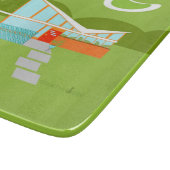 À Découper Retro Palm Springs House Planche de coupe en verre (Coin)