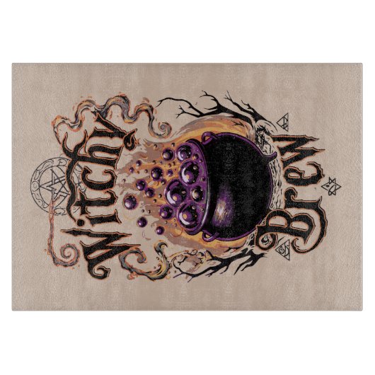À Découper Thème d'Halloween de planche de sorcière de script (Devant)