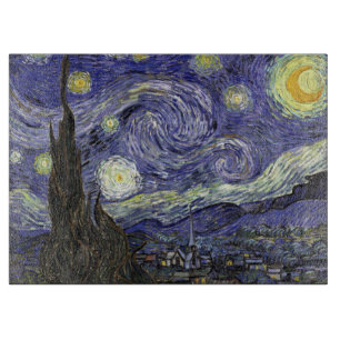 À Découper Van Gogh Starry Nuit Tempéré Planche de coupe en v