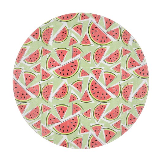 À Découper Watermelon vert Multi planche ronde (Devant)