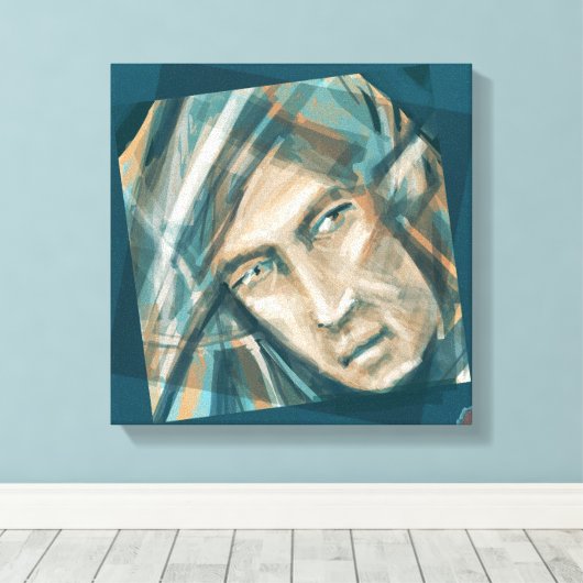 A Defiant Green Elf Canvas Afdruk (Insitu (Houten vloer))