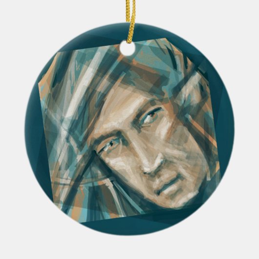 A Defiant Green Elf Keramisch Ornament (Voorkant)