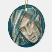 A Defiant Green Elf Keramisch Ornament (Links)