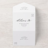 À Dernier En Un Simple Faire-part de mariage Photo (Dehors)