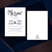 À Dernier Faire-part de mariage