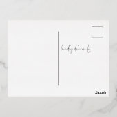 À Dernier Mariage Photo Enregistrer La Date Carte  (Verso)