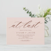 À Dernière COULEUR ÉDITABLE Faire-part de mariage (Debout devant)