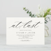 À Dernière COULEUR ÉDITABLE Faire-part de mariage  (Debout devant)