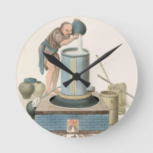 A Distiller, bord 24 uit 'The Costume of China', Ronde Klok