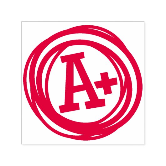 A+ Docenten Award Zelfinktende Stempel (Design)