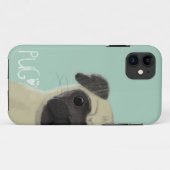 A Dogs Life - Pug Case-Mate iPhone Case (Achterkant (horizontaal))