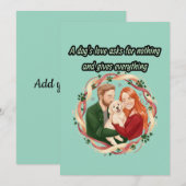 A dog's love asks for nothing and gives everything kaart (Voorkant / Achterkant)