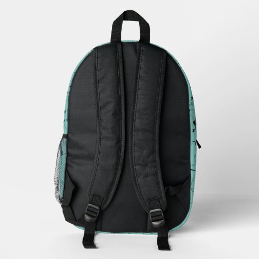 À Dos Imprimé Beaucoup de Black Cats Design BackPack sac (Verso)