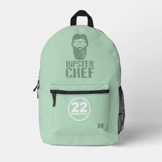 À Dos Imprimé Chef Hipster - CBC 22 Minutes Personnaliser le sac (Recto)