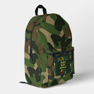 À Dos Imprimé Imprimer le sac de coupe