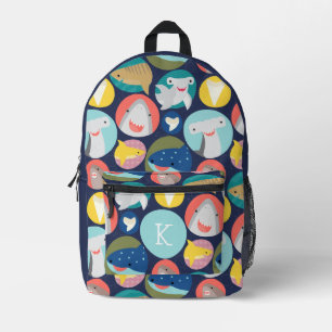 À Dos Imprimé Jote Enfants Espèces de requin Imprimer Couper Sac