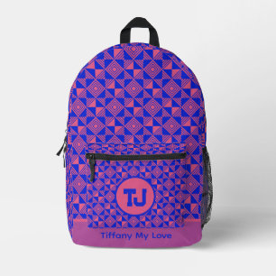 À Dos Imprimé Nom Chic Sac Monogrammé Pour Enfants