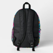 À Dos Imprimé Petit sac monstre cool ajouter nom (Verso)
