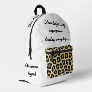 À Dos Imprimé Retour au sac de motivation scolaire