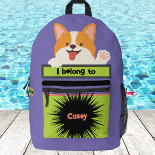 À Dos Imprimé Sac Boutique Chien Chien Chien Cute Sac personnali