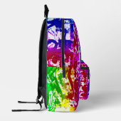 À Dos Imprimé Sac de l'école Rainbow Graffiti (Gauche)